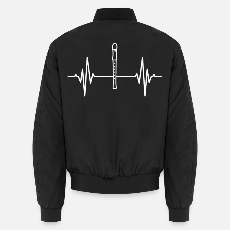 Flute palpitations - Unisex Bomber Jacket - black