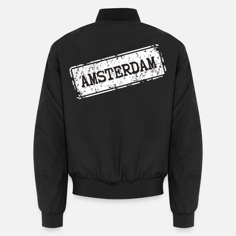 Style urbain d’Amsterdam - Bomber unisexe - noir