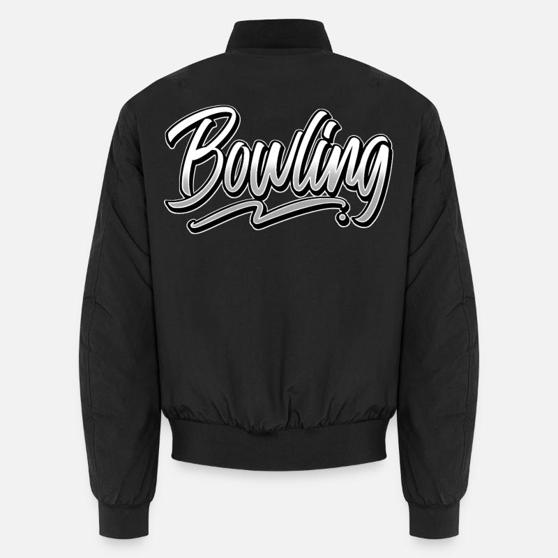 Bowling - Unisex Bomberjacke - Schwarz
