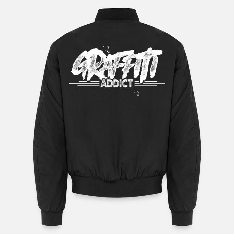 Graffiti - Unisex Bomberjacke - Schwarz