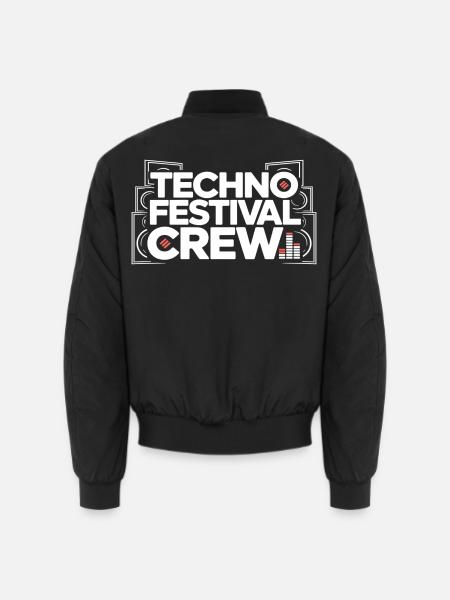 Techno Festival Crew – Techo Party Outfit - Unisex Bomber Jacket - black