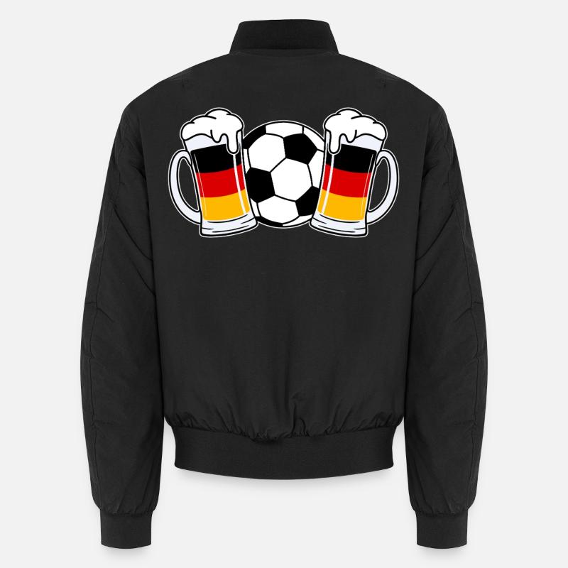 Fussball Deutschland Bier Unisex Bomberjacke