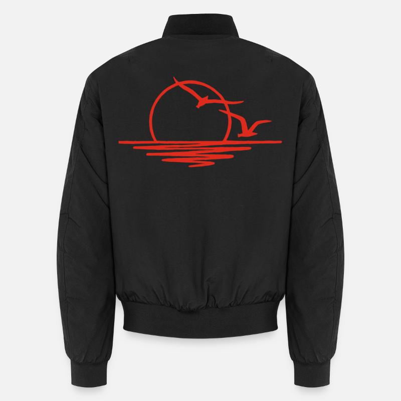 Sunset (red) Unisex Bomber Jacket