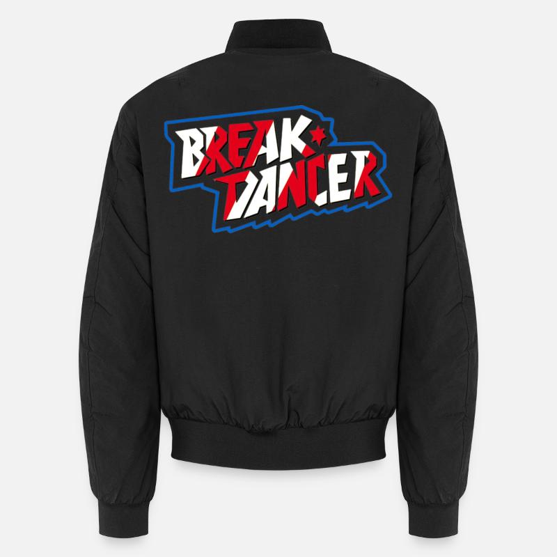 Vibrante Breakdancer Illustration Unisex Bomberjacke