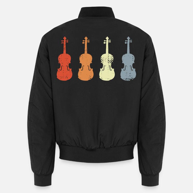 Vintage Violin Models Unisex Bomber Jacket