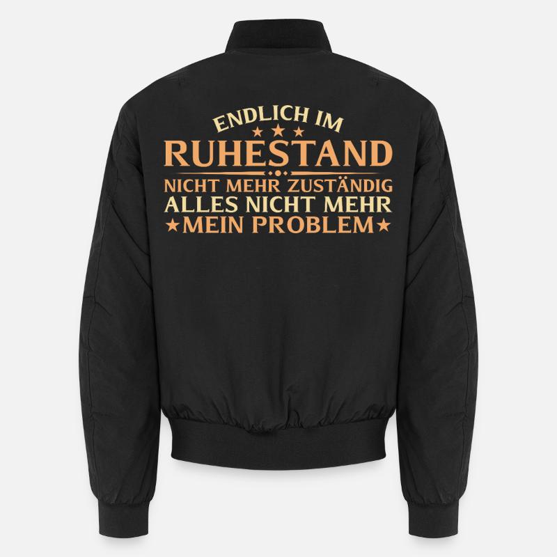 Retirement no longer responsible - pension gift Unisex Bomber Jacket