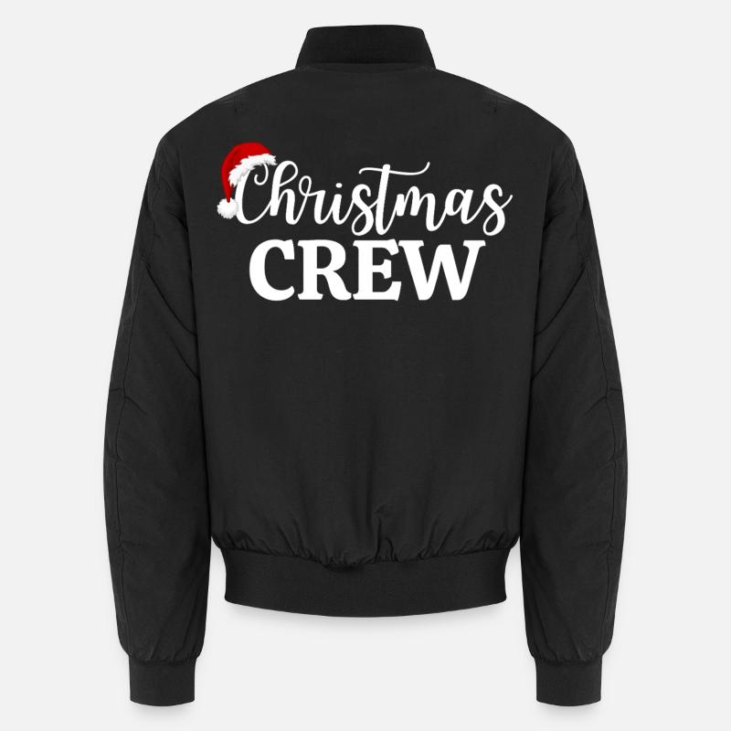 CHRISTMAS CREW - Unisex Bomber Jacket - black