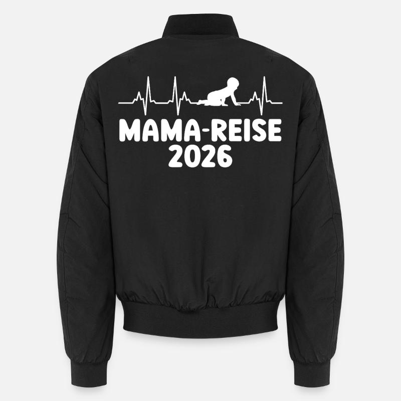 Werdende Mutter MAMA REISE 2026 Lustiges Unisex Bomberjacke