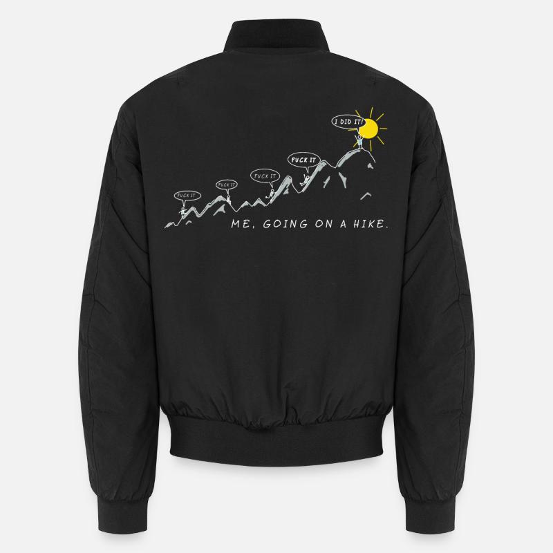 me going on a hike wandersprüche berg sport spruch Unisex Bomberjacke