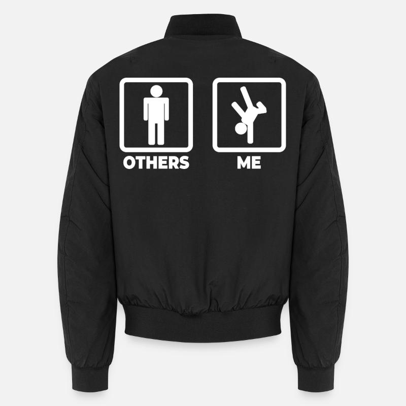 Breakdancer Stick Figure Unisex Bomber Jacket