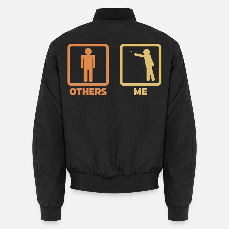 Darter Strichfiguren Unisex Bomberjacke