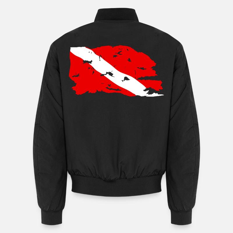 Drapeau Plongée Usé Bomber unisexe