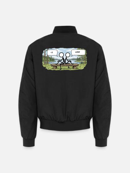 Savo Guys Duo 15 Lakeside of Love - Unisex Bomber Jacket - black