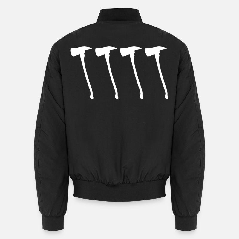 Fireman's Axe Sketch Unisex Bomber Jacket