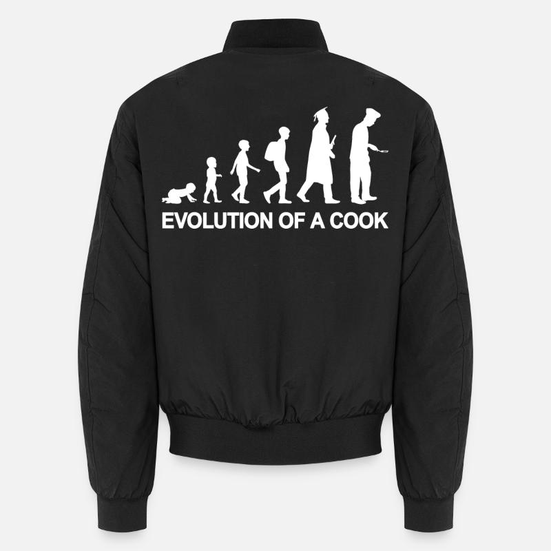 Entwicklung eines Kochs - Unisex Bomberjacke - Schwarz