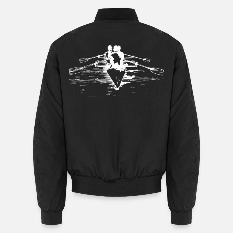 Rowing Team Drawing Unisex Bomber Jacket