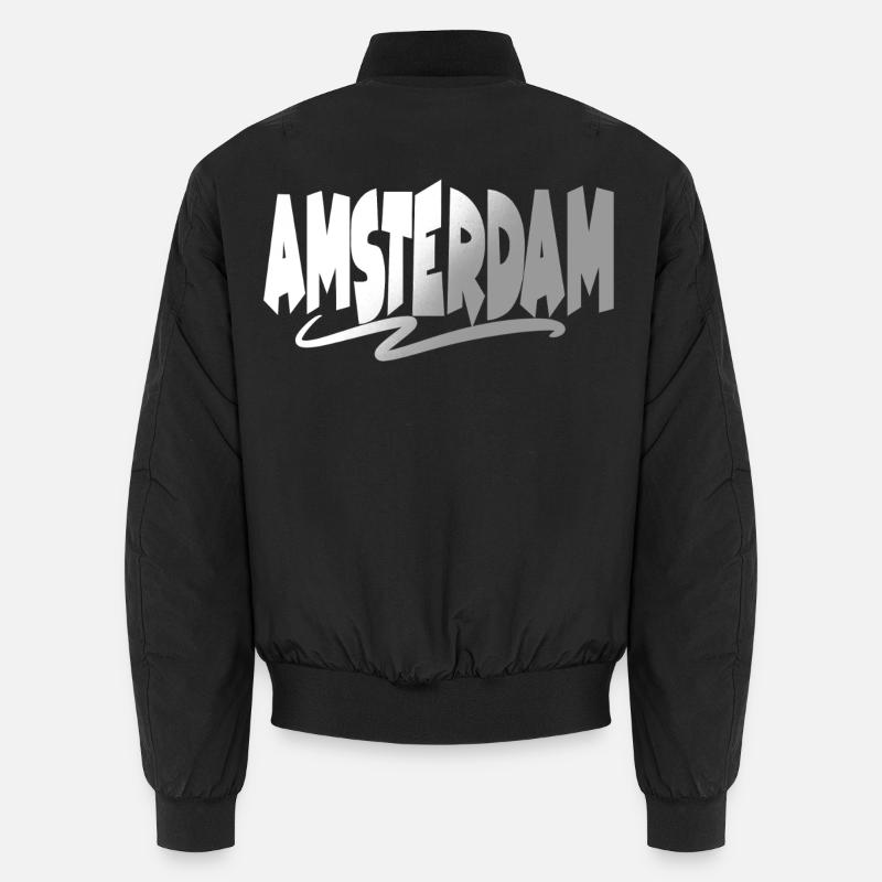 Amsterdam - Bomber unisexe - noir