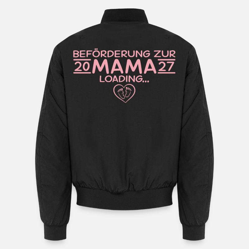 Beförderung zur Mama 2027 – Loading - Unisex Bomberjacke - Schwarz