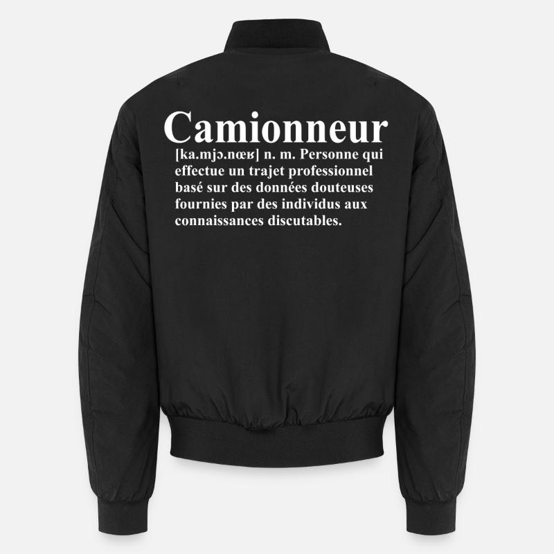 Camionneur Définition - Bomber unisexe - noir