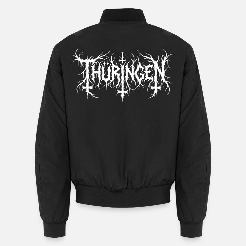 Thuringia Black Metal – Extreme Logo Motif Unisex Bomber Jacket