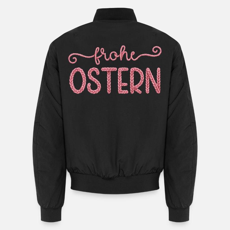 Frohe Ostern Unisex Bomberjacke