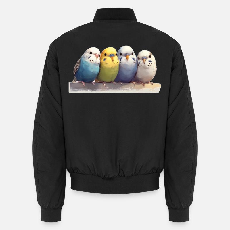 Budgies - Unisex Bomber Jacket - black