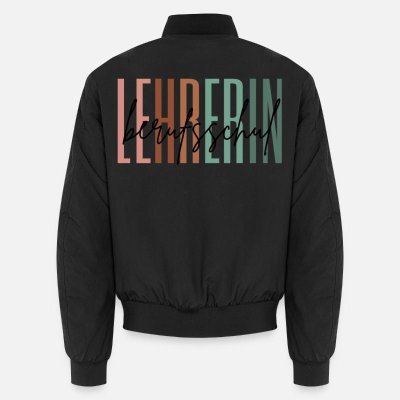 Lehrerin Berufsschule Berufsschullehrerin Geschenk - Unisex Bomberjacke - Schwarz