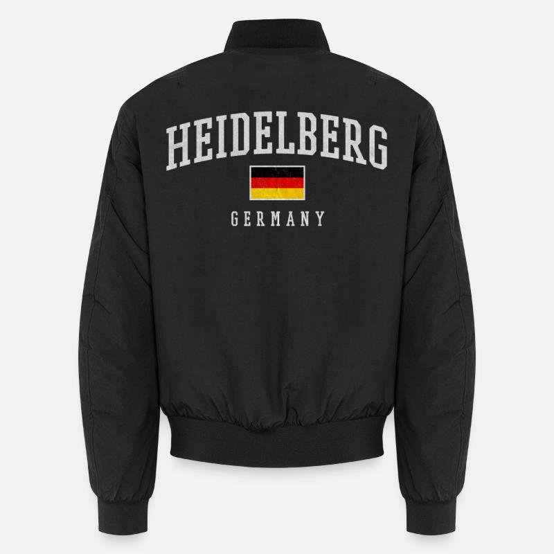 Heidelberg Germany Typography Unisex Bomber Jacket