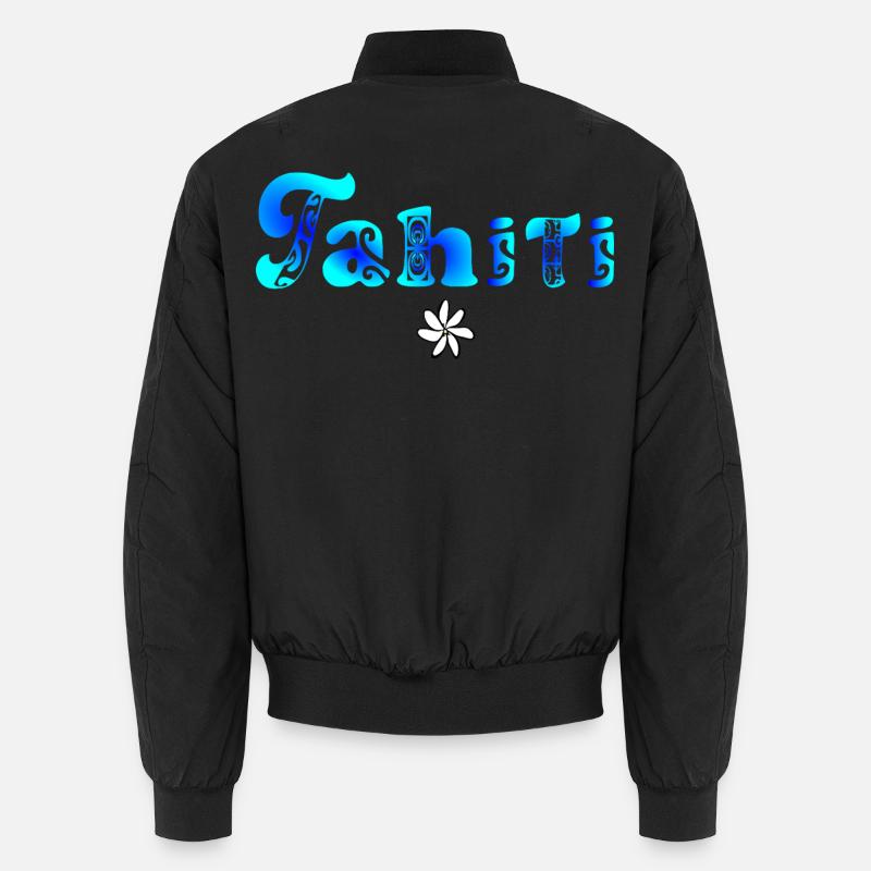 Tahiti (Blaue Lagune) - Unisex Bomberjacke - Schwarz