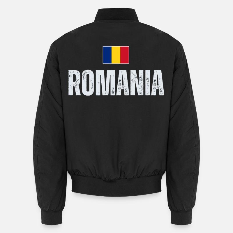 I love Romania, Romanian pride Unisex Bomber Jacket