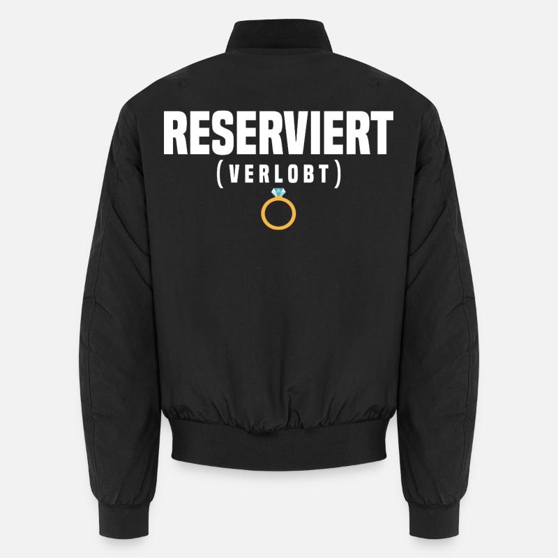 engaged - Unisex Bomber Jacket - black