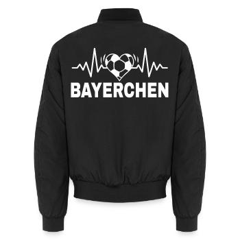 Bayerchen Fußballfans aus Bayern - Unisex Bomberjacke - Schwarz - Hinten - AI Model Male 185 light (185cm)