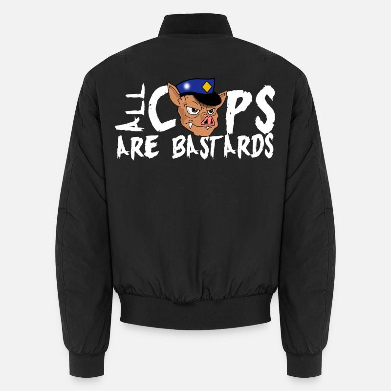 Cops sind scheiße ! - Unisex Bomberjacke - Schwarz