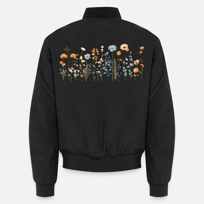 Fleurs sauvages mignonnes | Design charmant Bomber unisexe