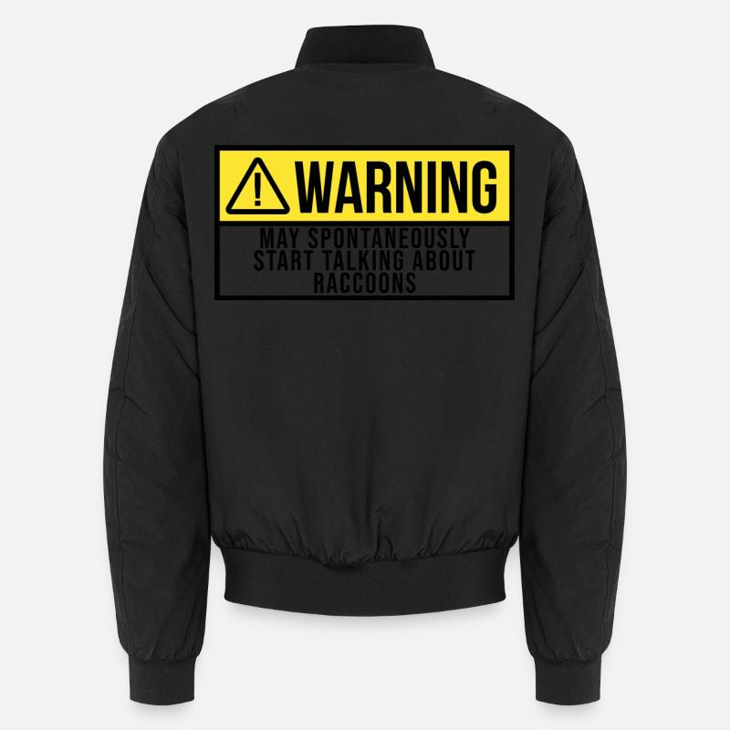 Raton laveur - Bomber unisexe - noir