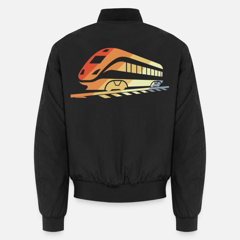 Railway Retro Style Unisex Bomber Jacket
