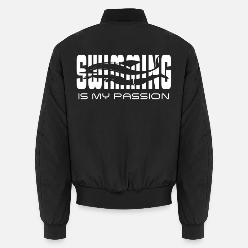 swimming is my passion Unisex Bomber Jacket