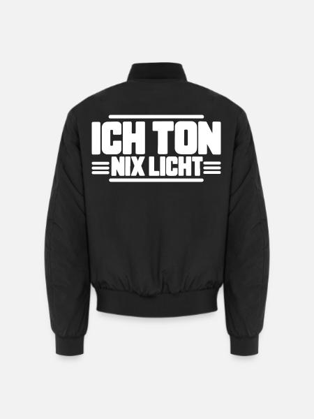 Ich Ton Nix Licht Veranstaltungstechniker Technik - Unisex Bomberjacke - Schwarz