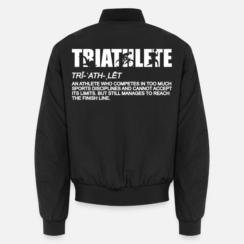 Triathlon Bedeutung Unisex Bomberjacke