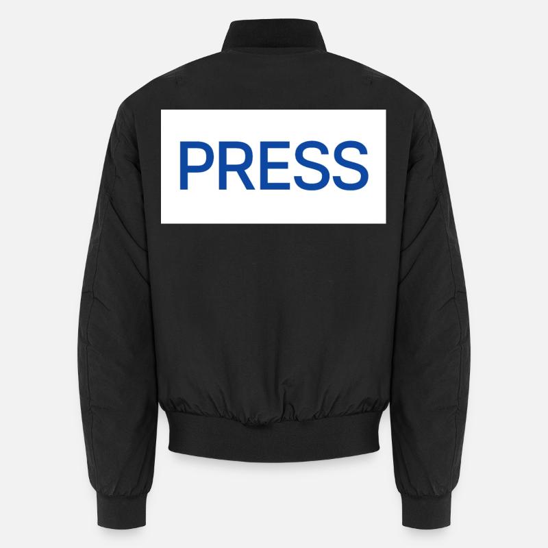 PRESS - Unisex Bomber Jacket - black