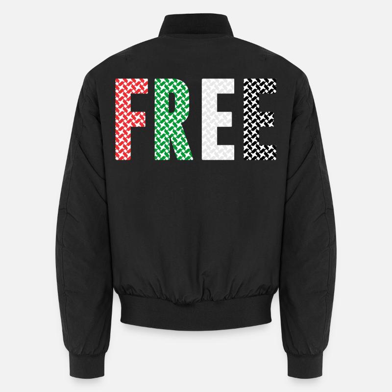Palestine libre - Bomber unisexe - noir