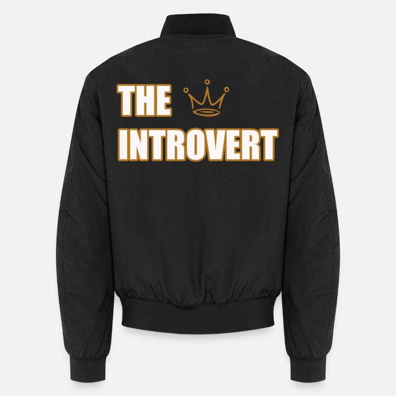 THE INTROVERT – Design minimaliste & Calm Statement Bomber unisexe