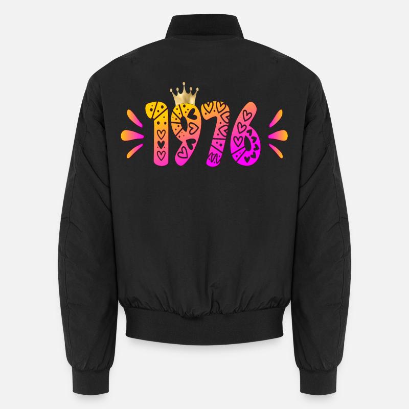 50. Geburtstag 1976 - Geburtstagskrone Unisex Bomberjacke