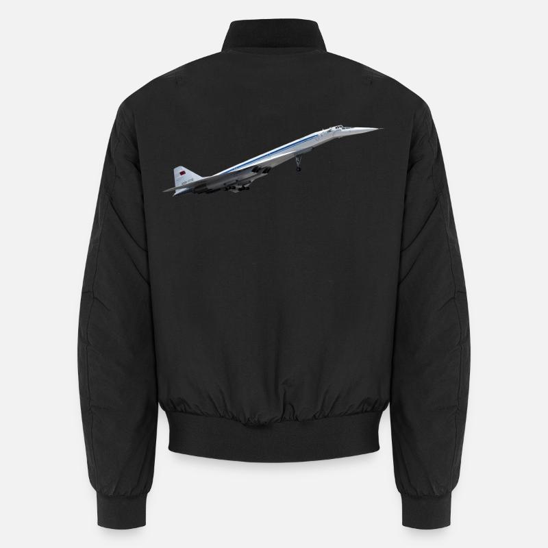 Tu-144 - Unisex Bomber Jacket - black