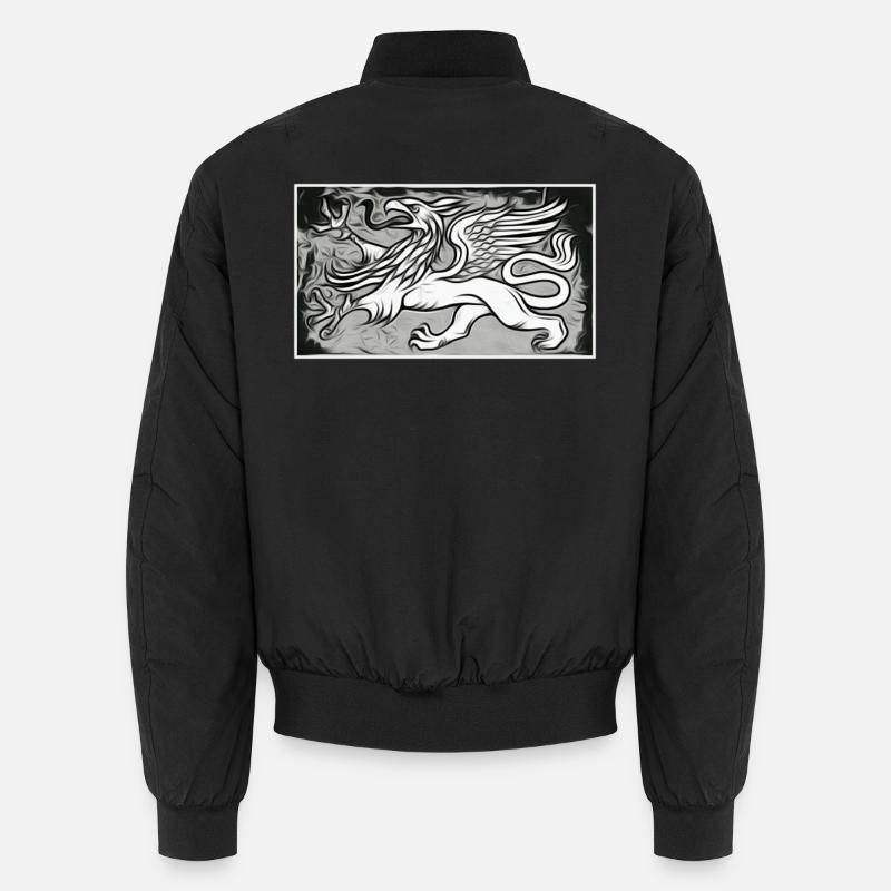 Un griffon en gris Bomber unisexe