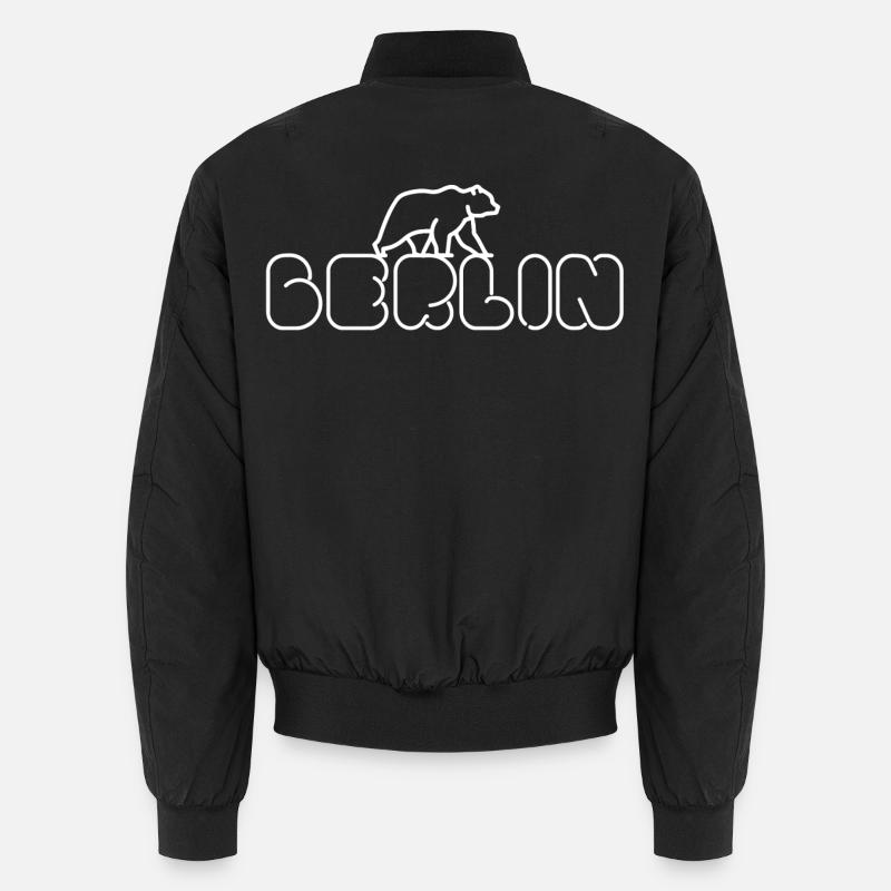 Berlin - Berliner Bär - Unisex Bomberjacke - Schwarz