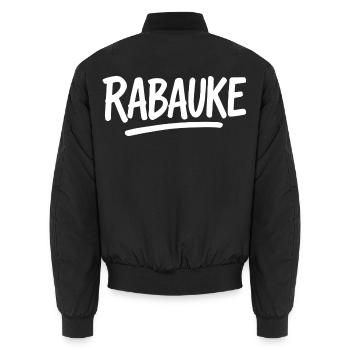 Yob - Unisex Bomber Jacket - black - Back - AI Model Male 185 light (185cm)