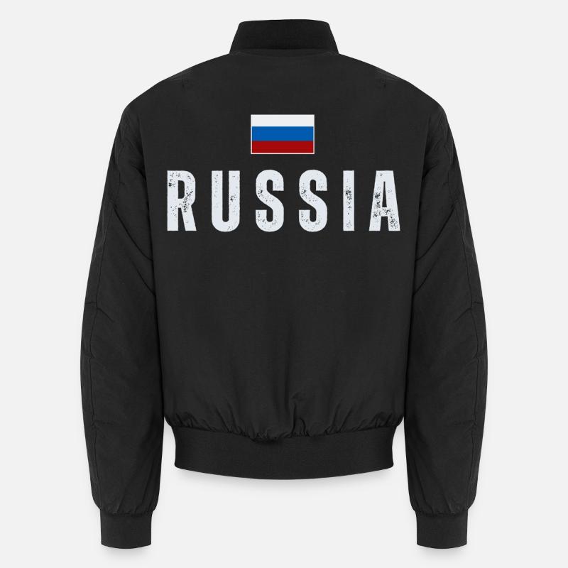 Russian flag, Russian pride Unisex Bomber Jacket