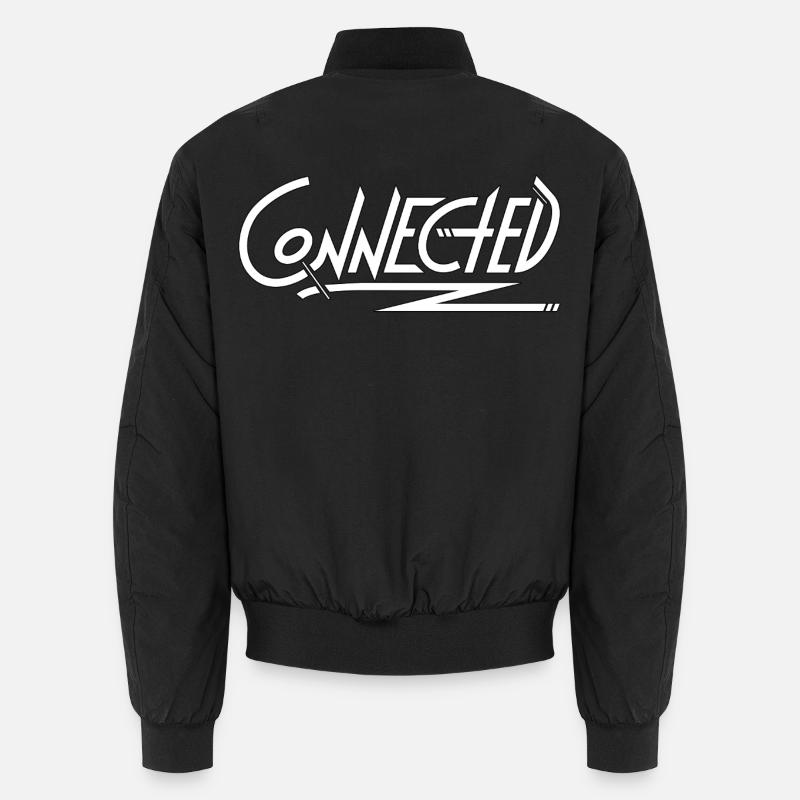 Connected_white_simple Bomber unisexe