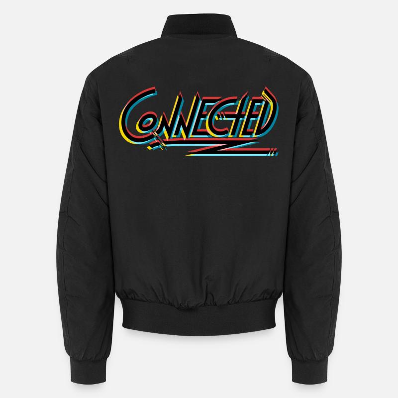 Connected_black_prism - Unisex Bomber Jacket - black
